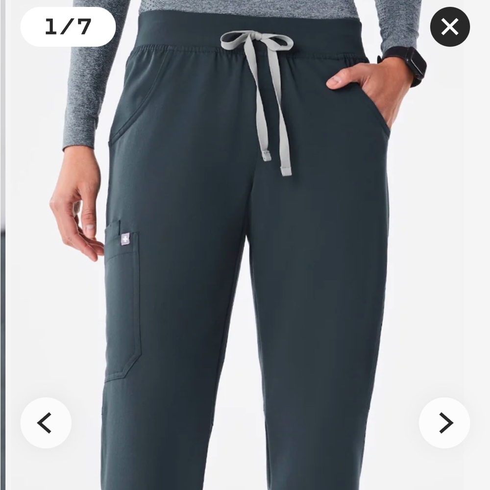 Figs Kade Cargo Scrub Pants Dark Harbor